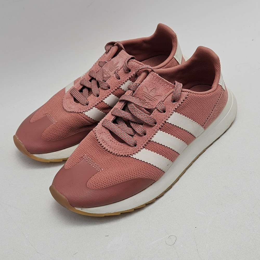 Adidas Flashback Pink White Gum Retro Running Sneakers BY9301 Womens 6